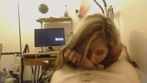 Stunning blonde bae gives head and then rides my dick in a cowgirl pose