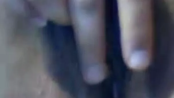 Attractive Latina girl fondling her pussy with fingers