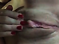Full bodied housewife fingering her ass hole in closeup video