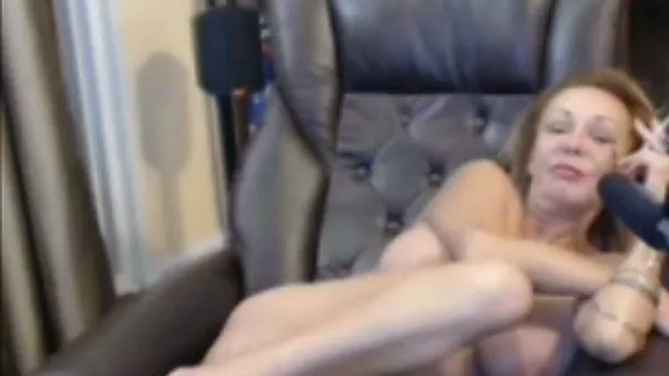 My gorgeous 56 years old friend teasing me on webcam