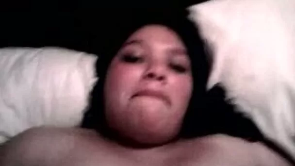 My lovely BBW girlfriend moaning with pleasure while I fuck her in a missionary position