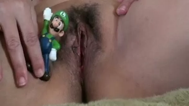 Watch nice travel of my cute toy in the world of my moist pussy