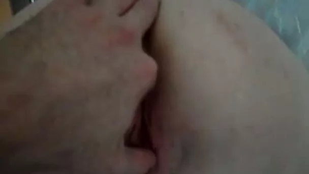 My buddy played with quite nice pussy of his pimply girlfriend