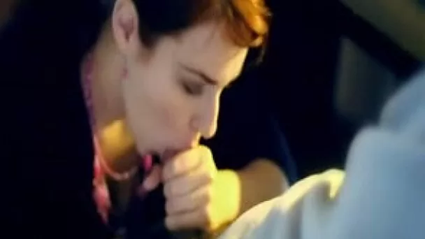 Slutty and horn-mad amateur secretary of my buddy gives him blowjob