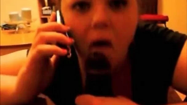 Chubby white married housewife eats huge black dick on POV tape