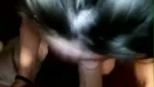 Raven haired pale girlfriend of mine loves sucking my dick for semen
