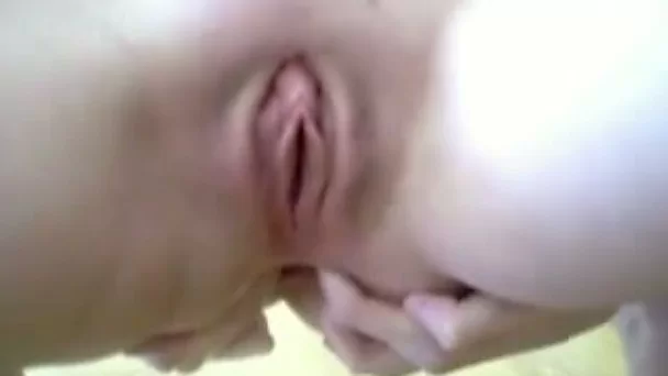 Using huge cucumber my pale GF pets her own hungry anus on camera