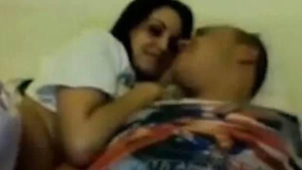 Sexy and frisky babe with appetizing tits gets on top of me