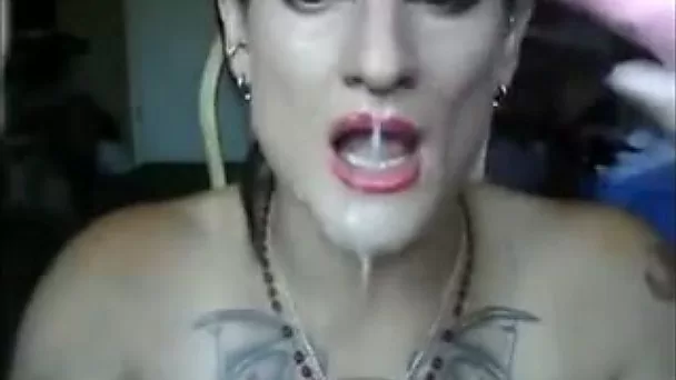 Dirty and trashy slut showing my how good she is in deepthroating