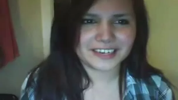 Kinky cute amateur brunette cam shemale teased her own cock with joy
