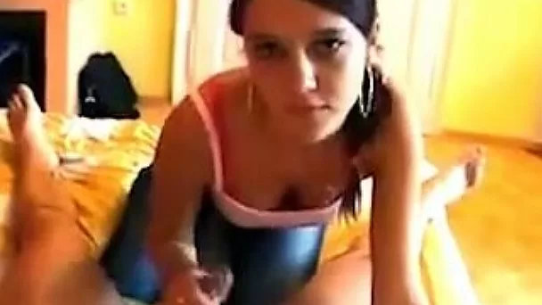 Steamy blowjob session with my attractive and cute amateur GF