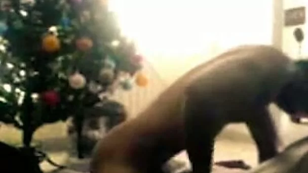 Xmas missionary style fuck of my lewd buddy and his dirty GF
