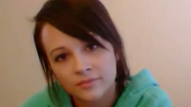 Cute brunette lean teen flashes her tiny boobs on webcam
