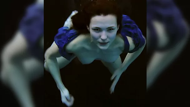 Pale skin fresh redhead beauty with small tits and shaved slit