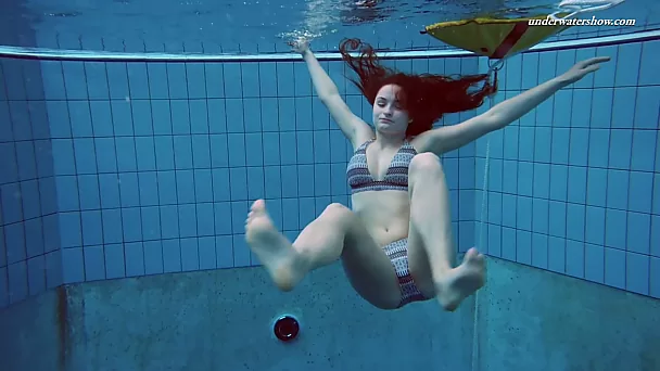 Stunning brunette teen beauty shows off her hot body