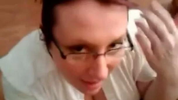 Cumming on my chubby face wife making POV clip