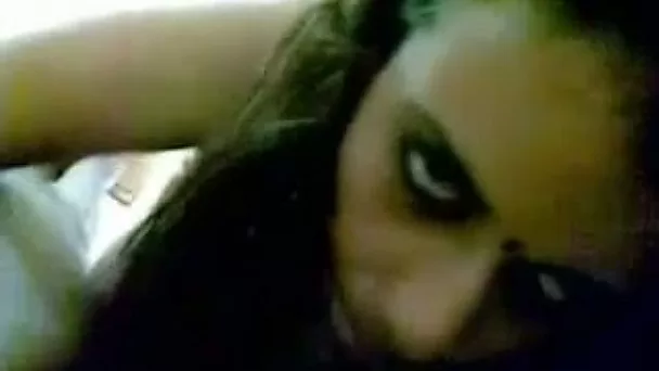 Busty Indian girlfriend sucking my dick deepthroat in POV