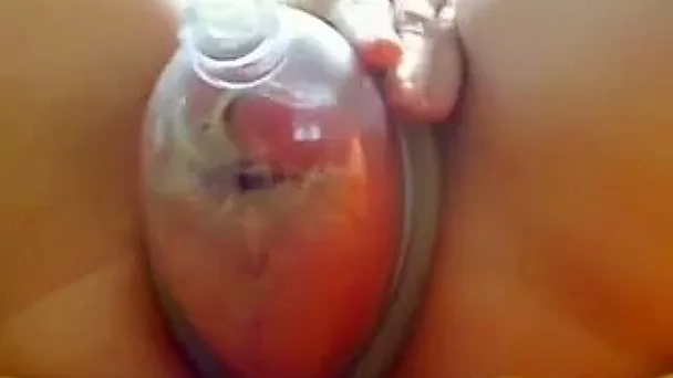 Kinky and nasty ex-girlfriend pumped her pussy lips and played with bananas