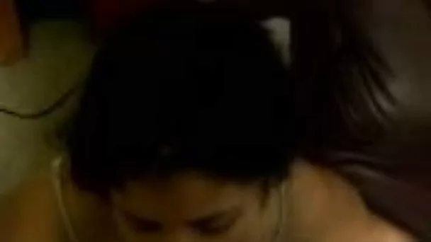 My lusty friend gets a facial fro me after sucking my hard dick