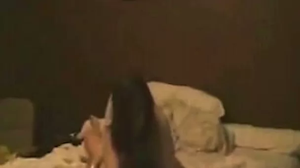 Beautiful babe with great body rides my hard dick in bed