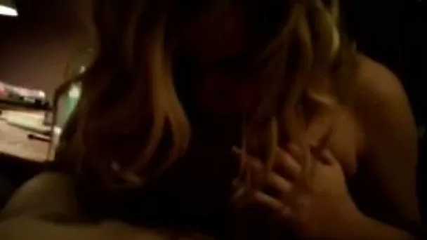 Bosomy blonde mommy pleases me with amazing blowjob