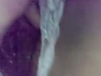 Wet pussy of amateur British bitch got fingered just a bit on cam