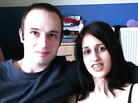 That horny white guy wants to fuck his petite Desi GF on cam