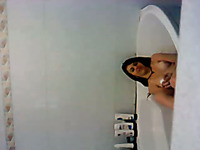 Filming my self in the hot tub naked and playing with shower head
