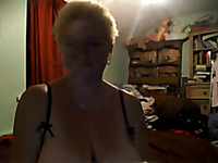 Blonde lovely mature webcam slut masturbated flashing her big rack