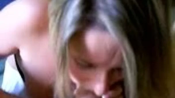 Auburn wrinkled mature housewife is busy with sucking my dick