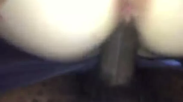 Rather pale dirty-minded bootyful chick was nailed by my black stud