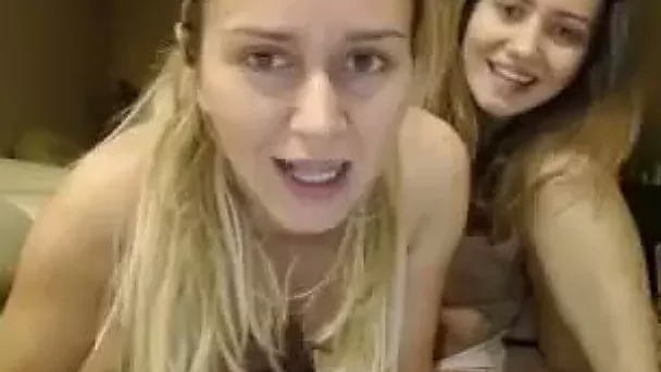 My GF and her roommate love to get naughty for me on cam