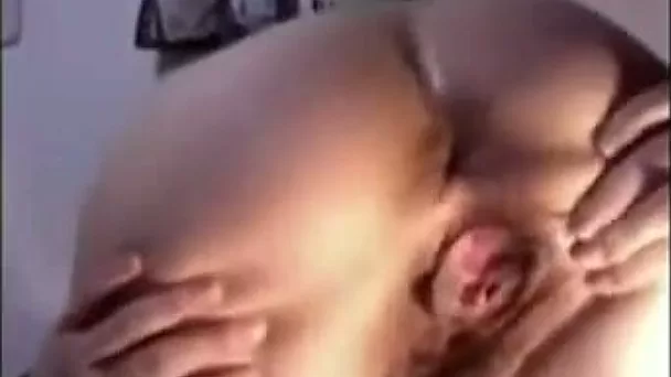Trained cunt of kinky webcam black head was teased with a big toy