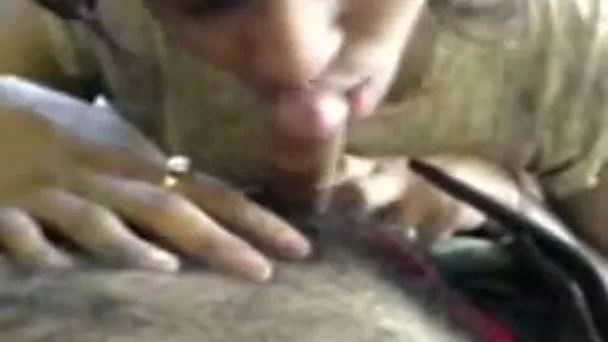Indian pretty chick sucking my dick deepthroat in POV