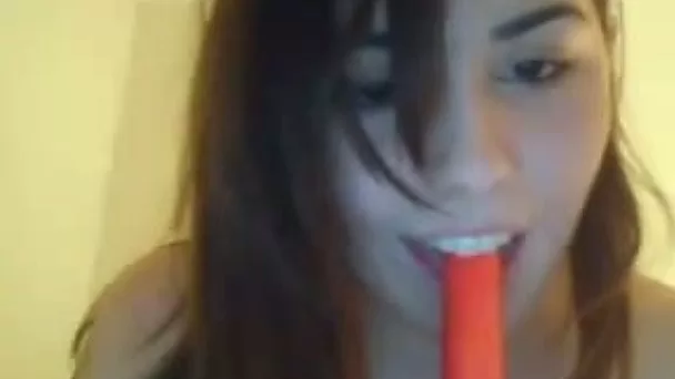 Sensual barely legal teen plays with her charming pussy