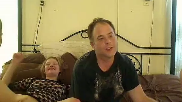 Two dirty bitches in front of webcam having fun with one guy