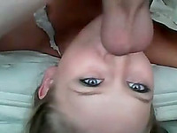 Amazing facefuck session with stunning blonde on webcam