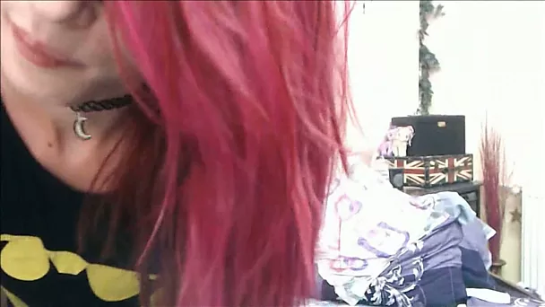 This hoe can't think of anything that's more erotic than masturbating on cam