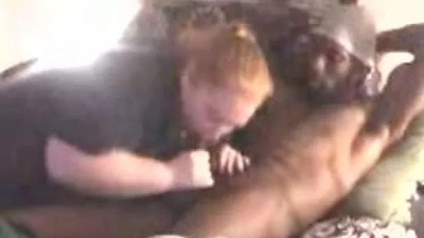 Chubby neighbour really enjoys sucking my big chocolate chick