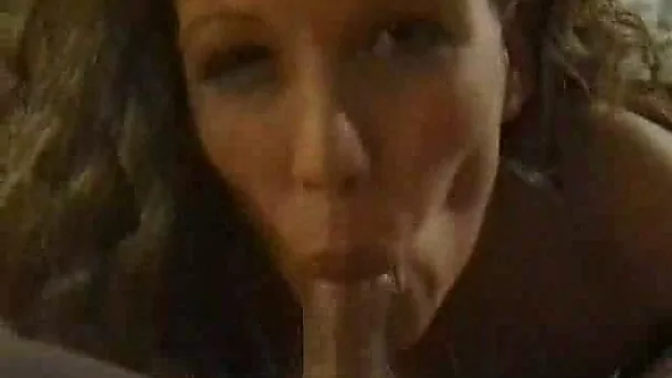 This sexy milf prostitute gives me blowjob and smokes