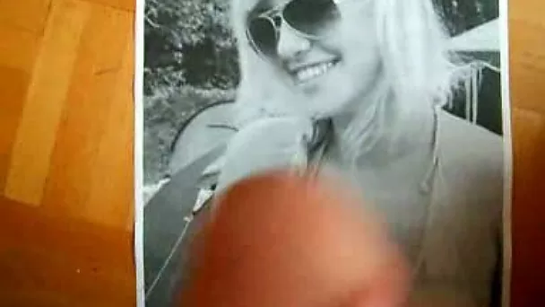 Cum tribute for my bets friend's cute blonde girlfriend