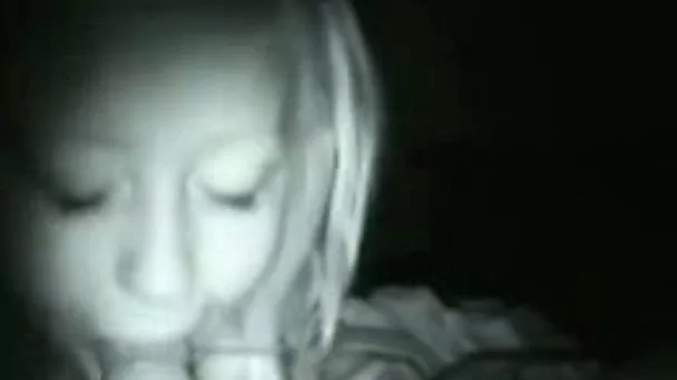 Late night sloppy blowjob from my cute blonde flatmate