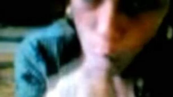 Hot homemade video of my bitch deepthroating my long fat cock