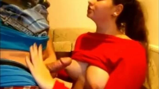 Beautiful bosomy gf sucks my yummy hard dick with great delight