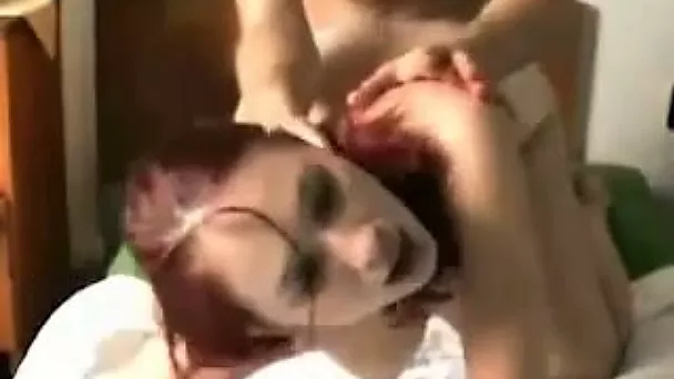Aroused redhead bimbo loves sex in doggy style with me