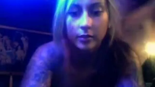 Inked blonde hottie loves when I fuck her in a doggy position