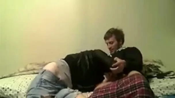 Nailing sexy teen gal's tight pussy in a missionary position