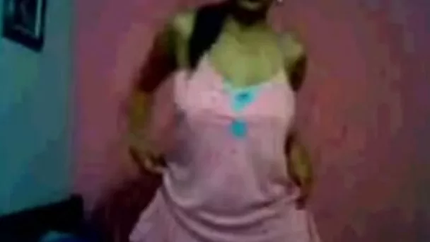 Busty Latina chica stripping for me on webcam session