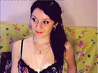 Amateur brunette cutie on webcam poses in beautiful lingerie