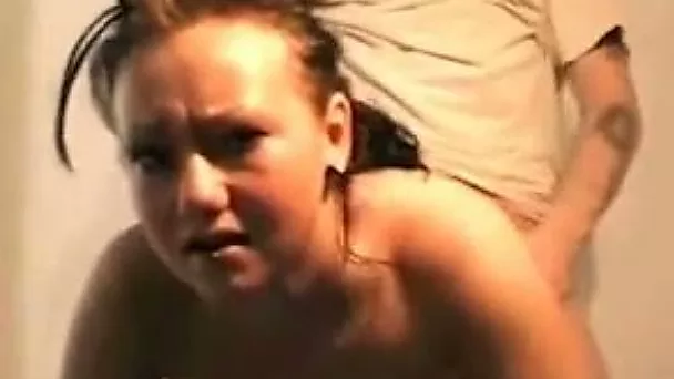 Emotional buxom dark haired chick was hammered from behind hard
